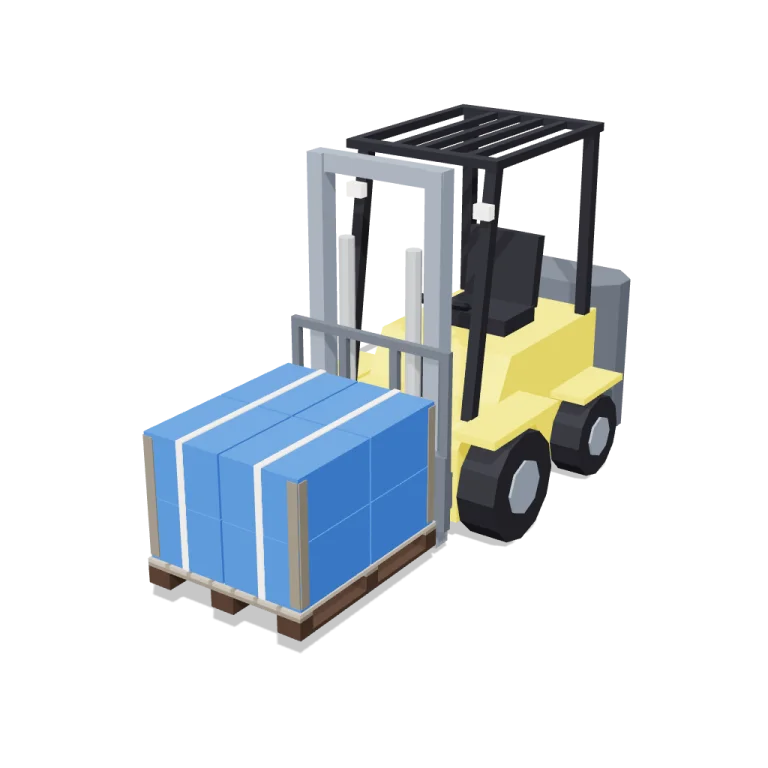 Forklifts' pallets — free 3D model