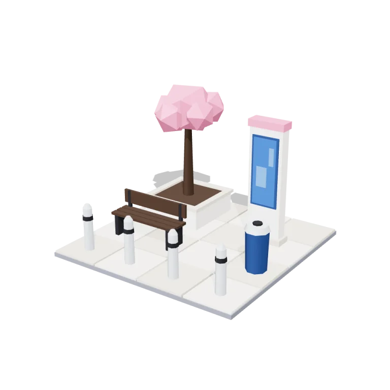 Entrance plaza — free 3D model