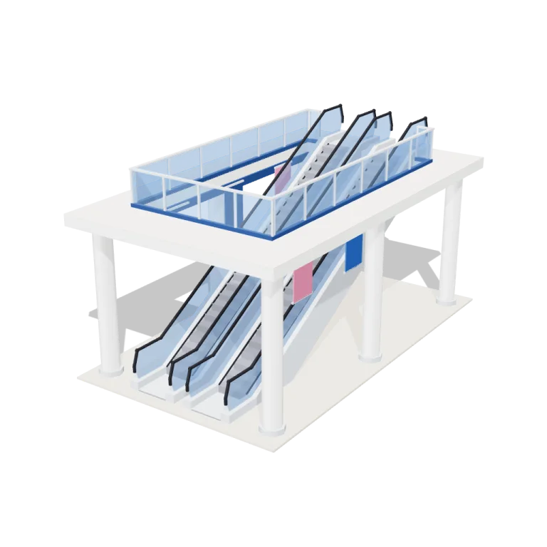 Escalator well — free 3D model