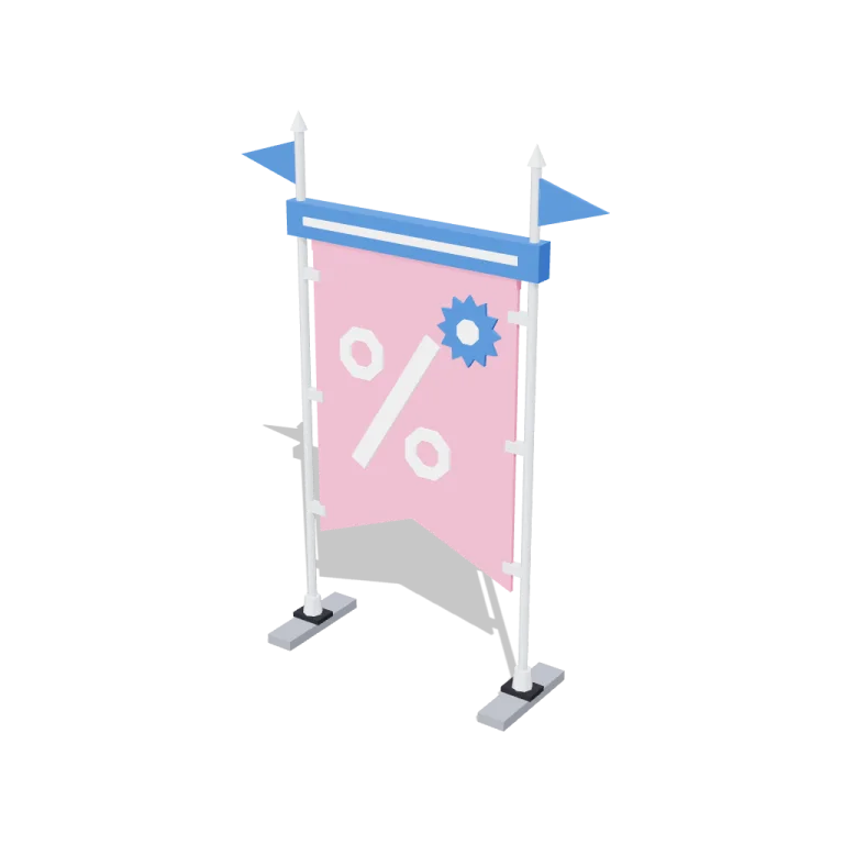 Sale banners — free 3D model
