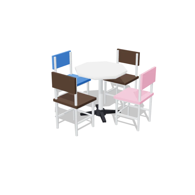 Tables and chairs — free 3D model