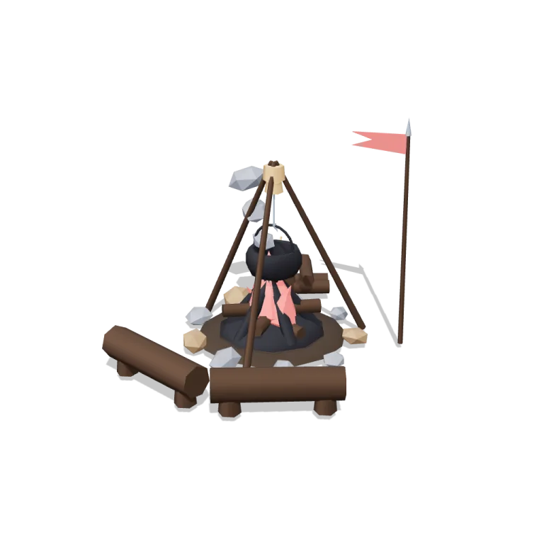 Campfires — free 3D model
