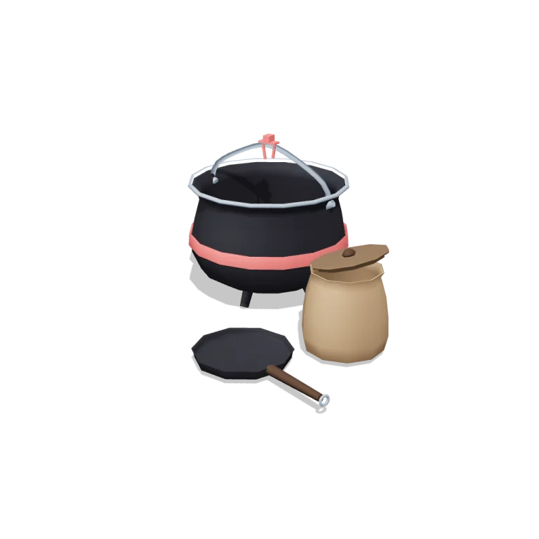 Cooking pots — free 3D model
