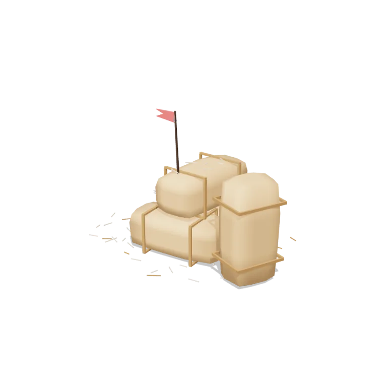 Hay bales 3D model
