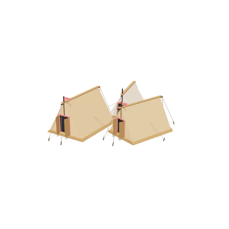 Soldier tents — free 3D model