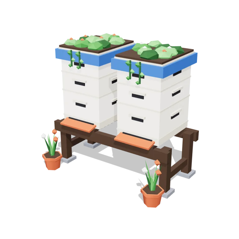 Beehives — free 3D model
