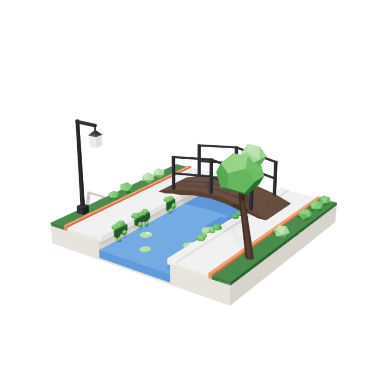 Canal tiles — free 3D model