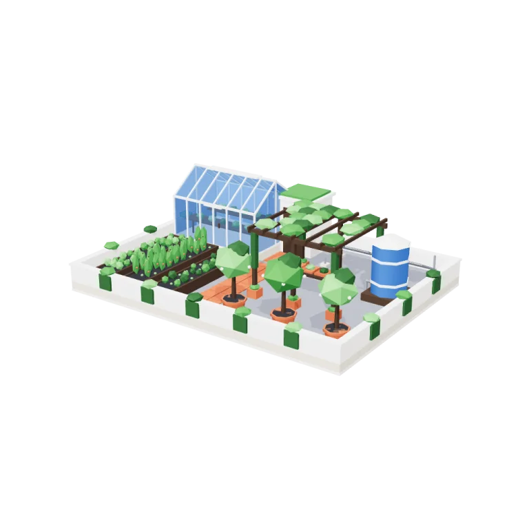 Rooftop farms — free 3D model