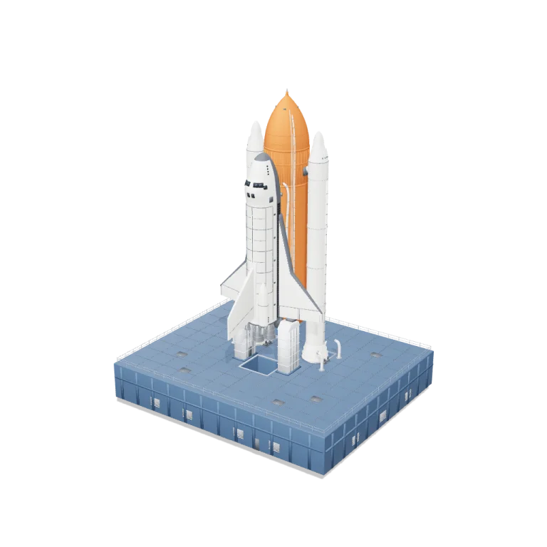 Space Shuttle Stack — free 3D model