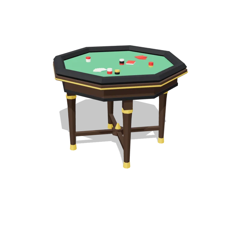 Card table — free 3D model