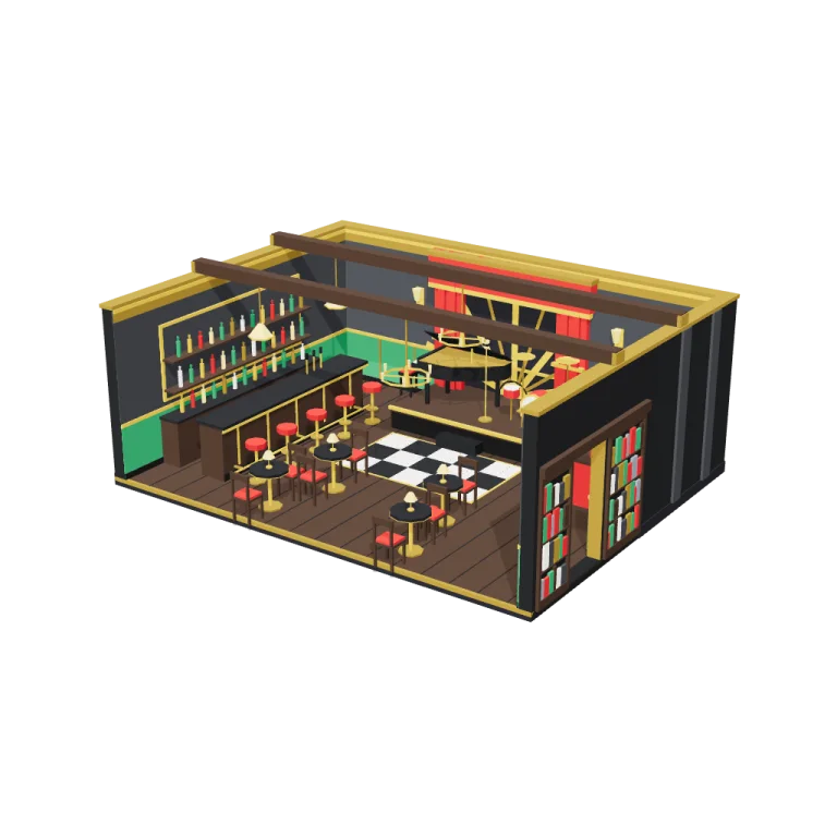 Club room — free 3D model