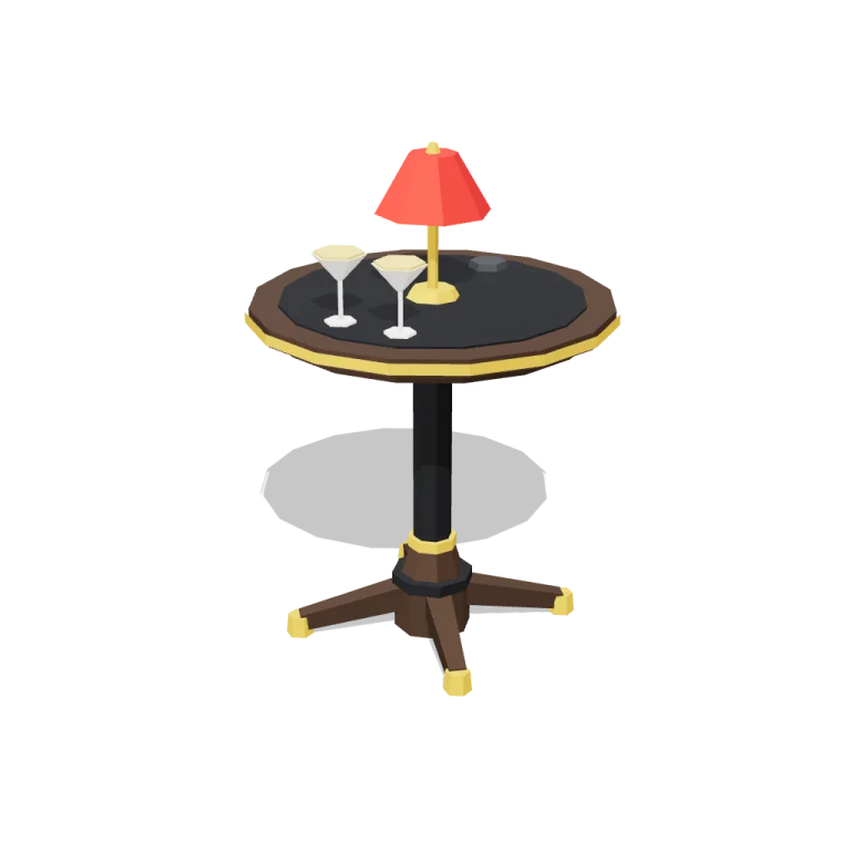 Round tables — free 3D model