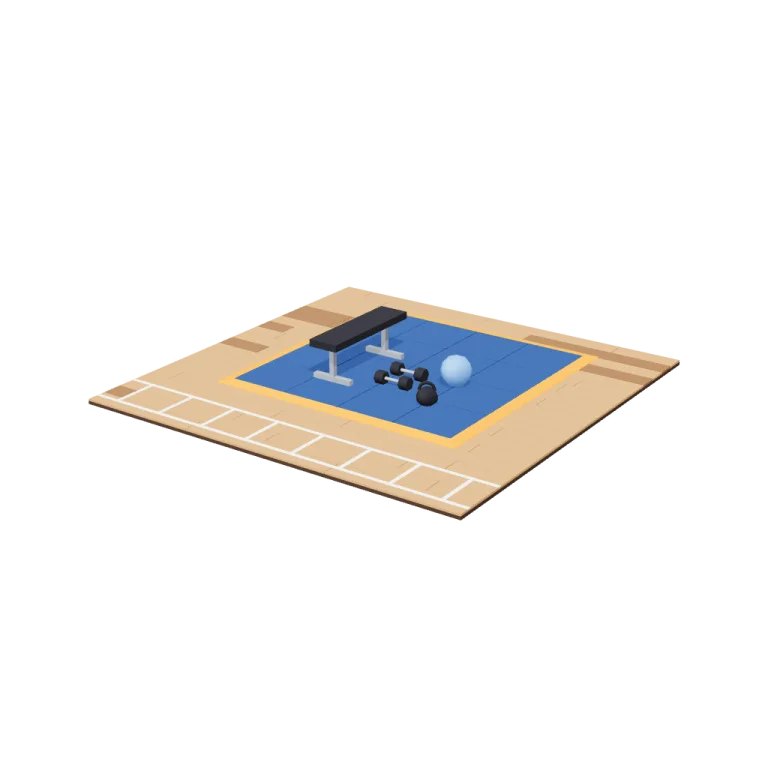 Gym floor — free 3D model