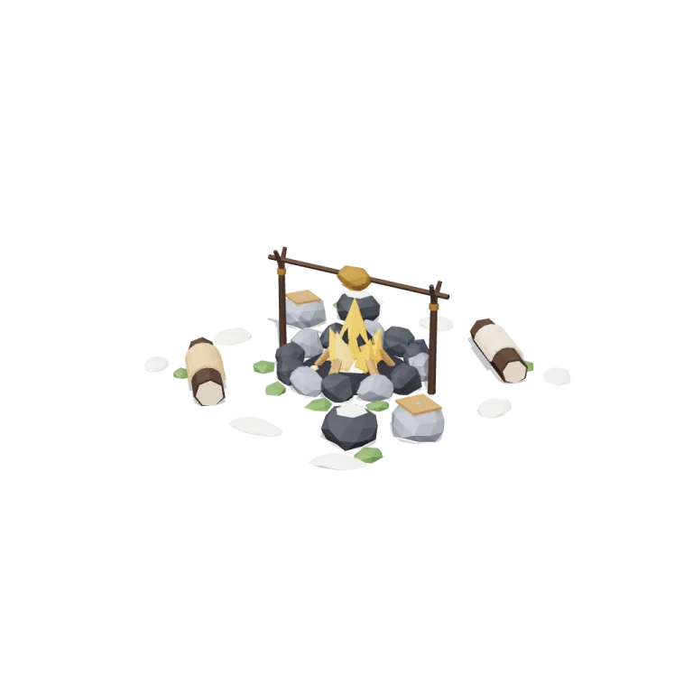 Fire circle — free 3D model