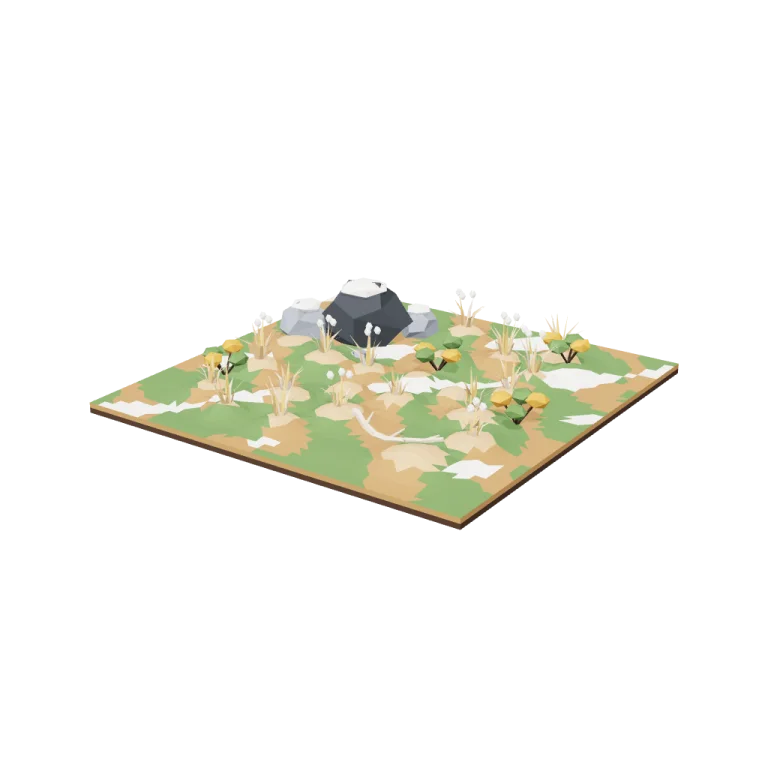 Tundra tiles — free 3D model