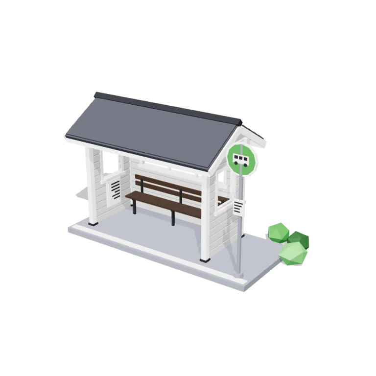 Bus shelter — free 3D model