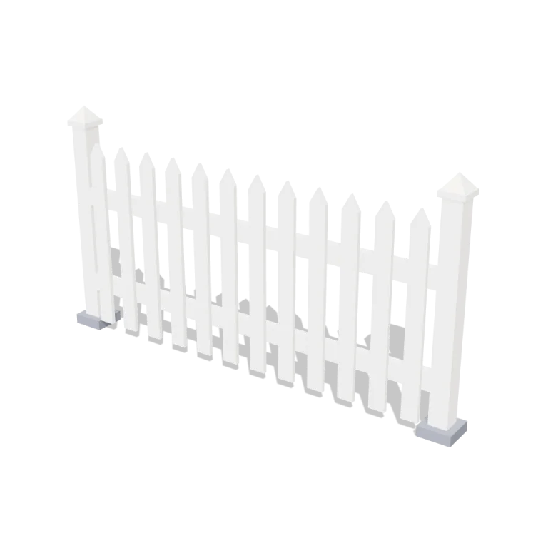 Picket fences — free 3D model