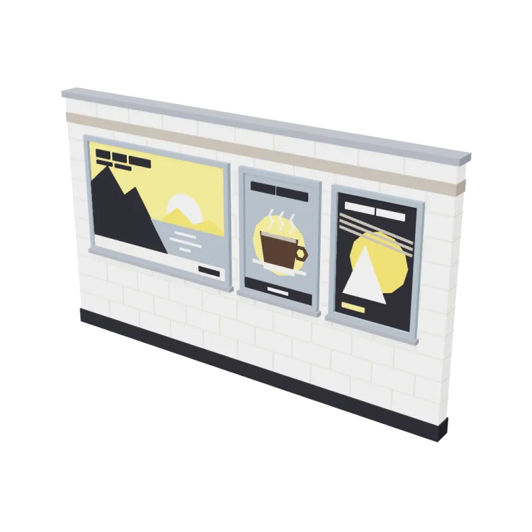 Adverts — free 3D model