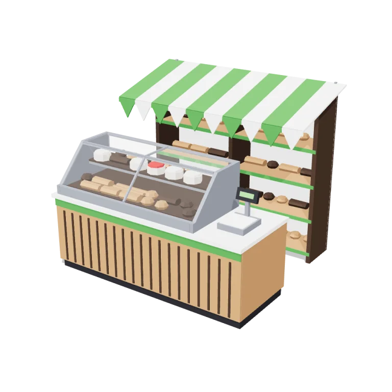 Bakery counter — free 3D model