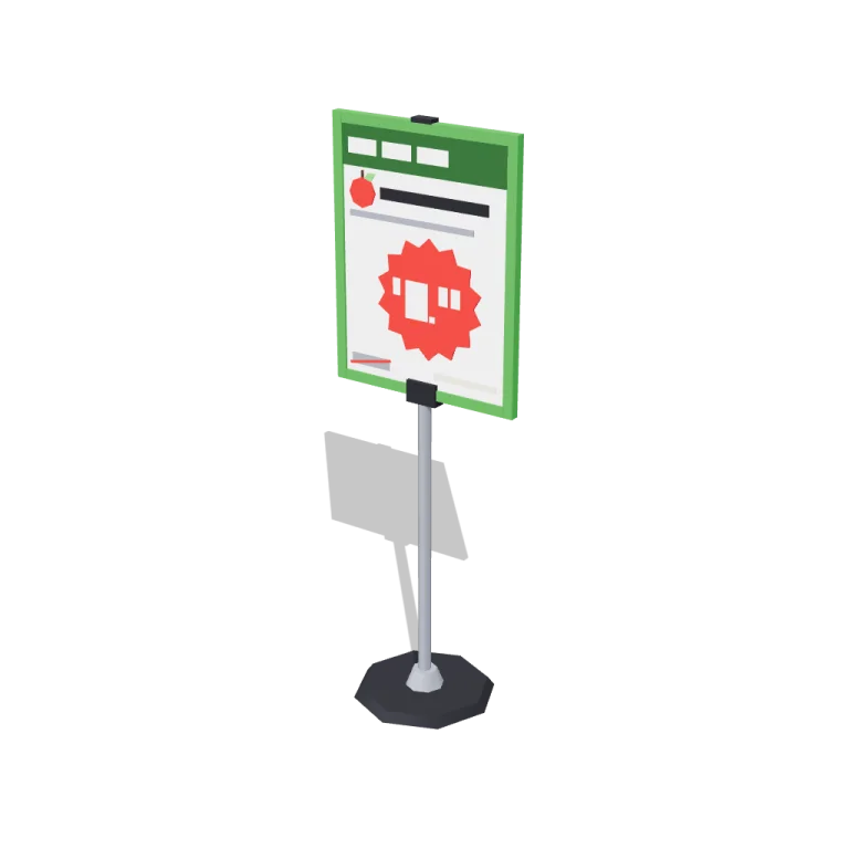 Price signs — free 3D model