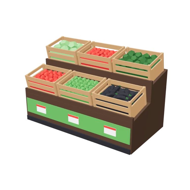 Produce crates — free 3D model