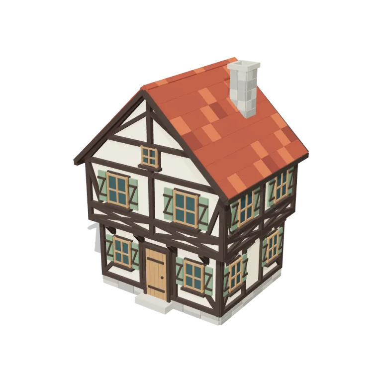 Timber-Frame House — free 3D model