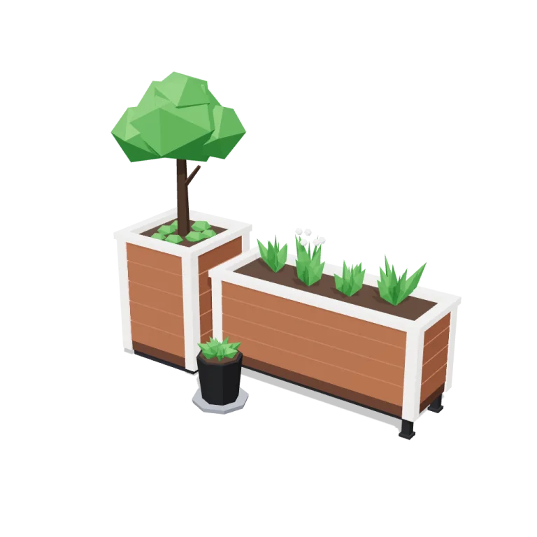 Planters — free 3D model