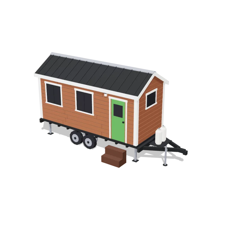 Shell on a trailer — free 3D model