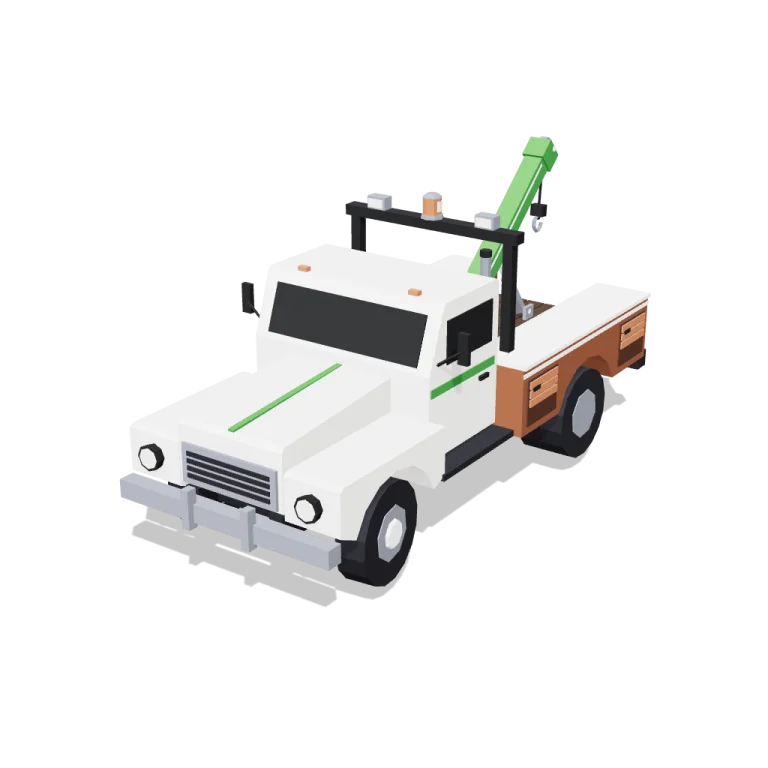 Tow truck — free 3D model