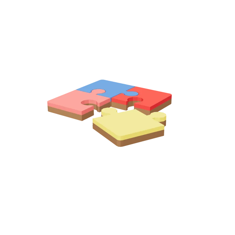 Puzzle pieces — free 3D model
