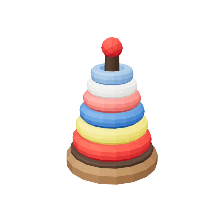 Stacking rings — free 3D model