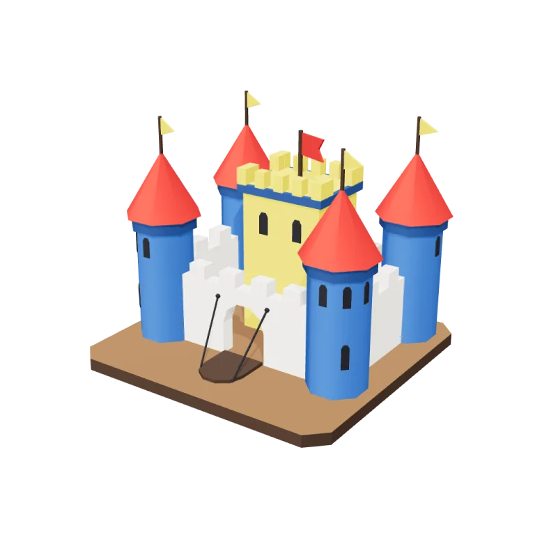Toy castle — free 3D model