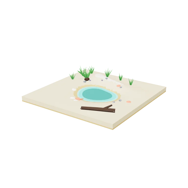 Beach tiles — free 3D model