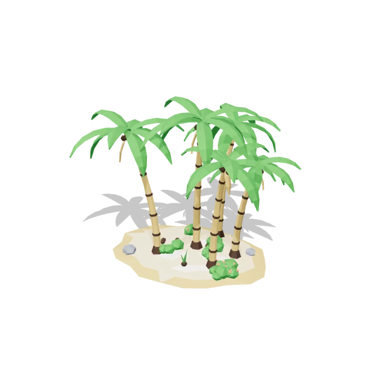 Palm groves — free 3D model