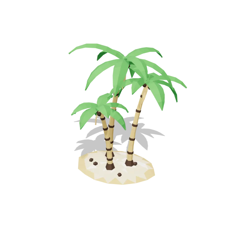 Swaying palms — free 3D model