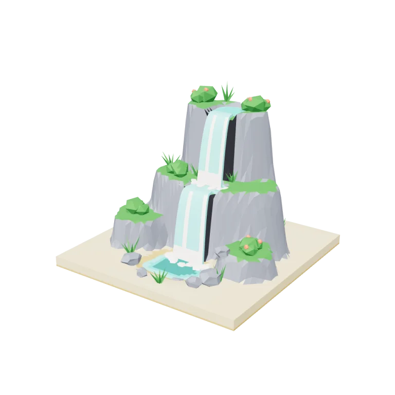 Waterfall — free 3D model