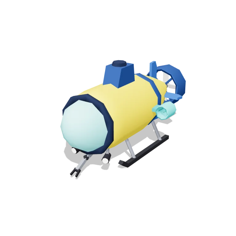 Mini submarine — free 3D model