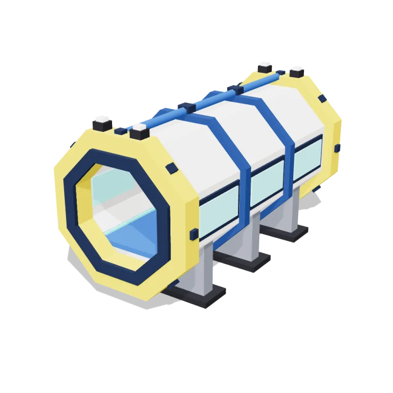 Tube corridors — free 3D model