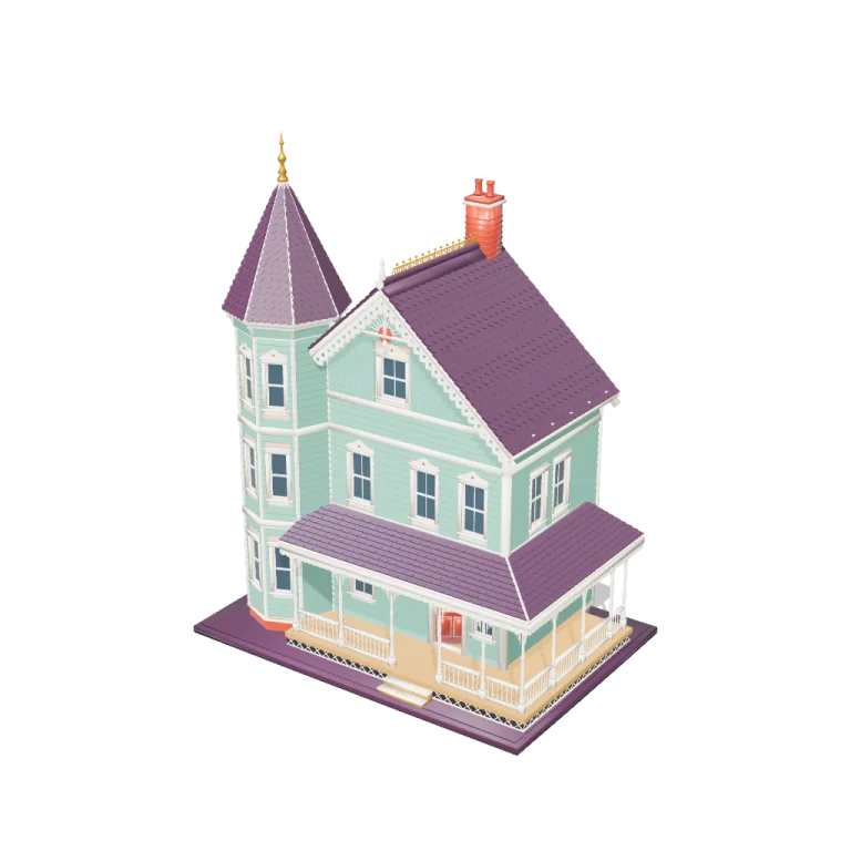 Victorian Dollhouse — free 3D model