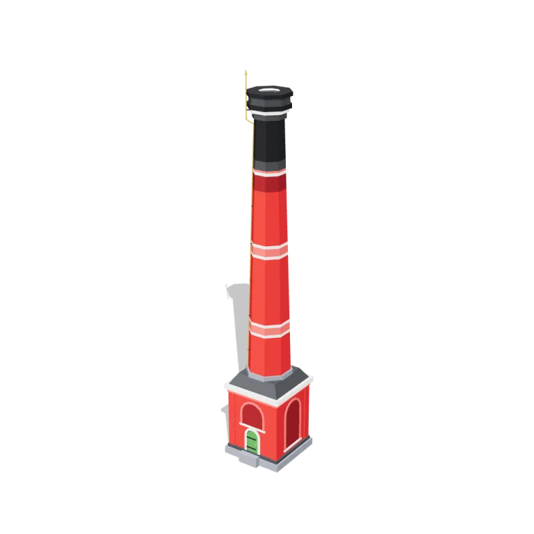 Factory chimney — free 3D model