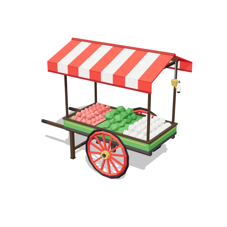 Market barrows — free 3D model