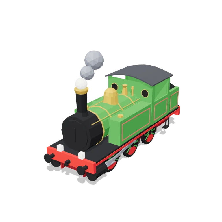 Steam train — free 3D model