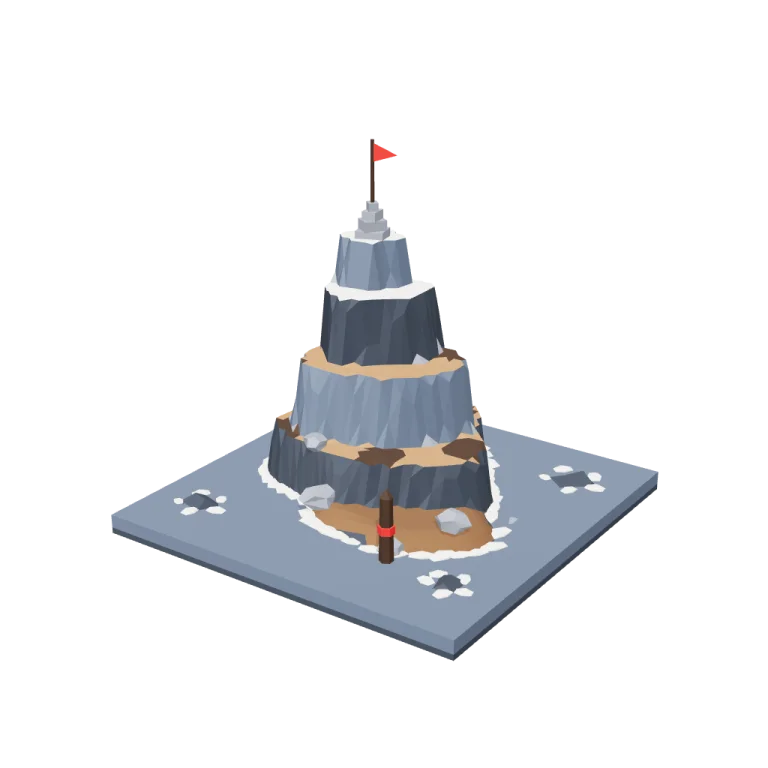 Fjord cliff and water tiles — free 3D model