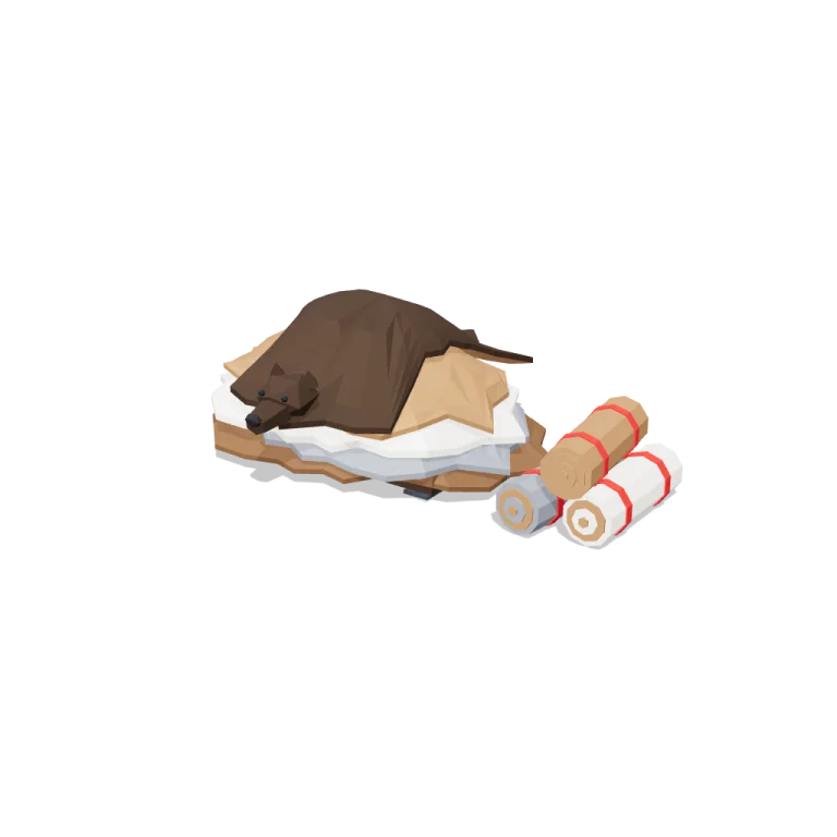 Fur piles — free 3D model
