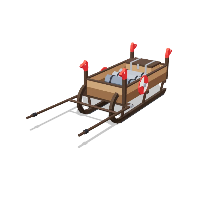 Sled — free 3D model
