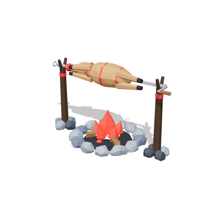 Turning spit — free 3D model