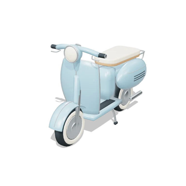 Vintage Scooter — free 3D model