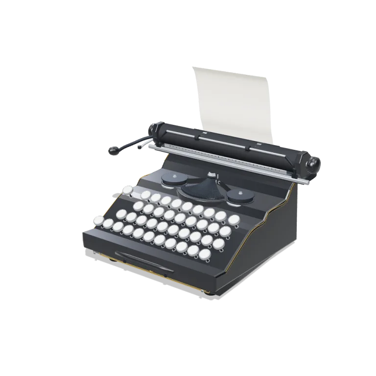Vintage Typewriter — free 3D model