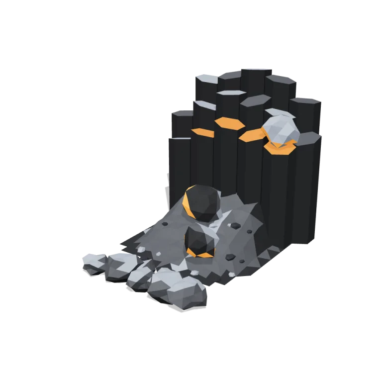 Falling rocks — free 3D model