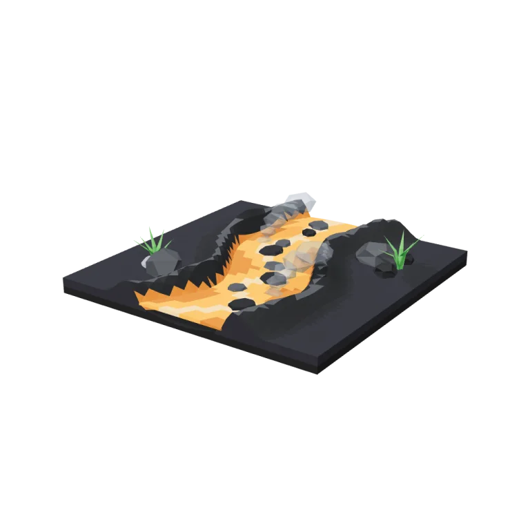 Lava flow tiles — free 3D model
